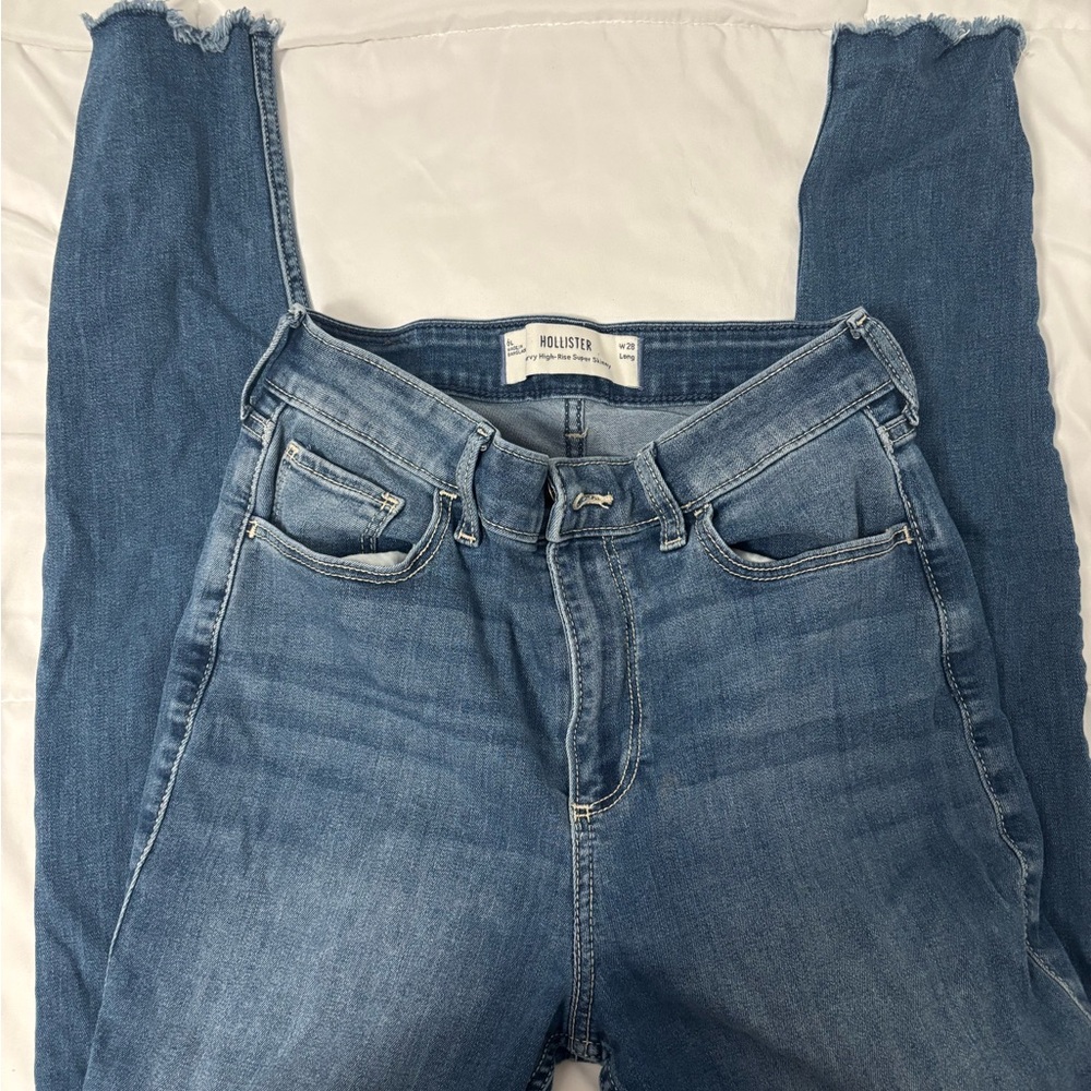 Hollister Light Blue High-Rise Jeans